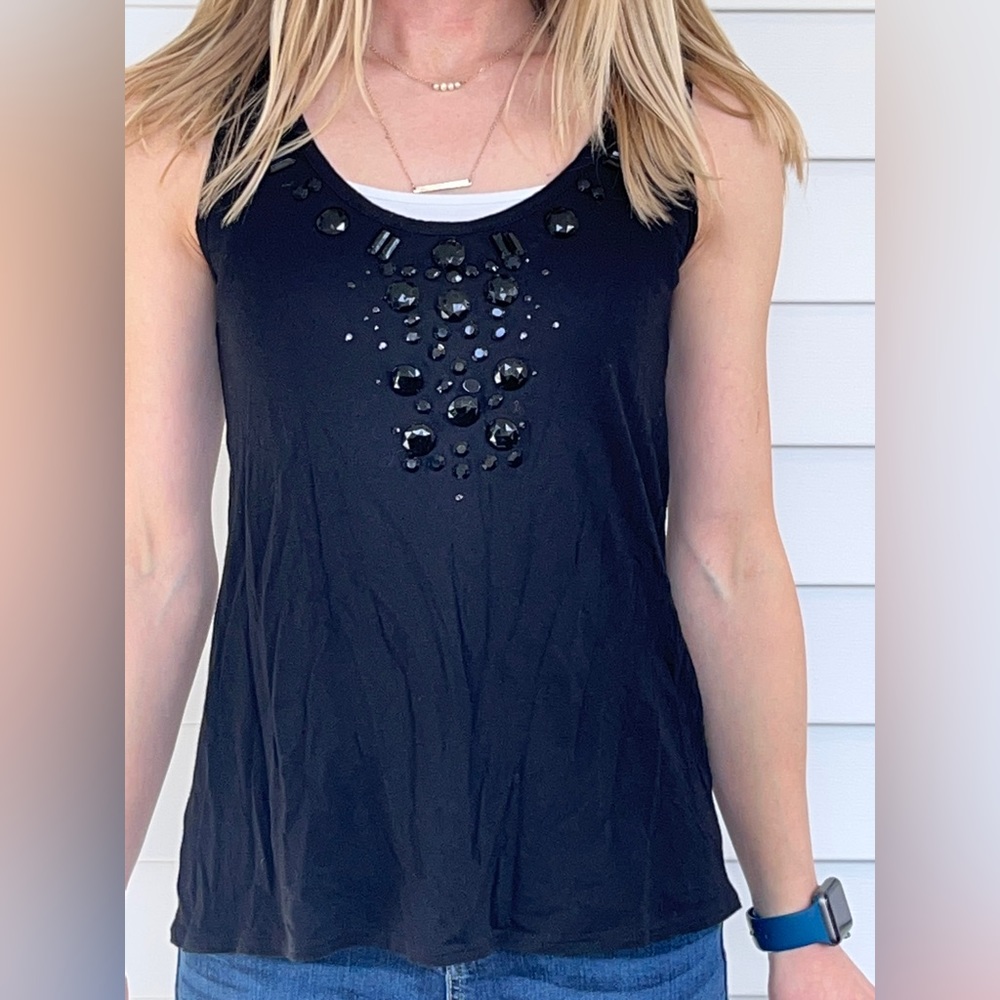 Black tank top
